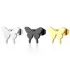 Wholesale PVD Coated 18K Gold Real Gold Plated Butterfly 304 Stainless Steel Simple Style Waterproof Non Tarnish Ear Studs