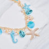 Wholesale Summer Beach Jewelry Starfish Series Pearl Starfish Conch Shell Necklace Women's Multi-element Beaded Crystal Necklace