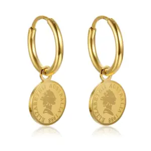 【XKE0186】Portrait Earrings / Gold