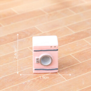 Solid color pink washing machine