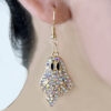 Wholesale Halloween Pumpkin Ghost Diamond Earrings