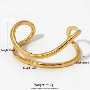 (316 Material) Gold Bracelet Ka1202