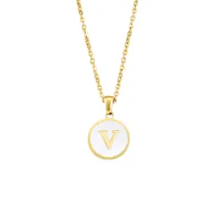 Letter V / 18K Furnace Real Gold