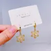1 Pair Christmas Elegant Christmas Tree Plating Copper Ear Studs