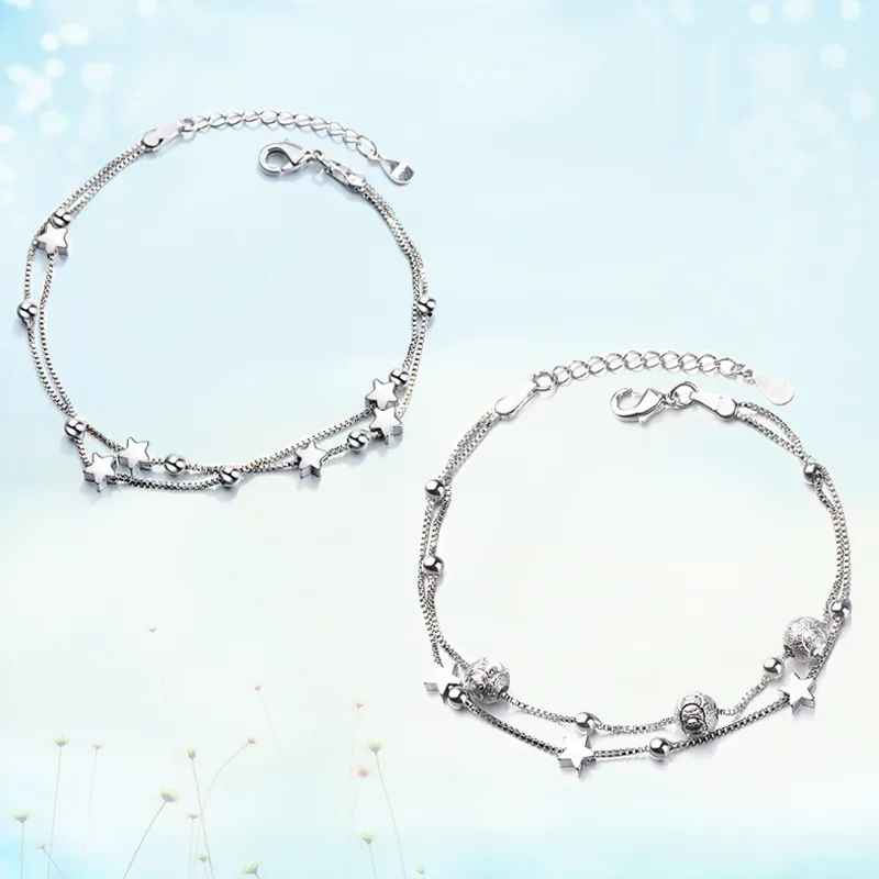 Wholesale 1 Piece Fashion Star Copper Plating Bracelets