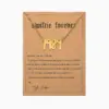 Basic Simple Style Letter Stainless Steel Plating Pendant Necklace