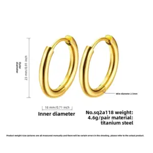 Gold 2.5*18mm