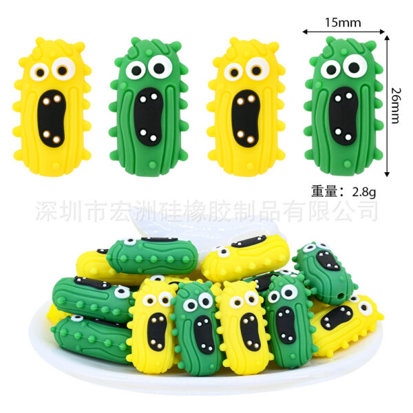 Wholesale [Hongzhou] Cross-border New Product Stringing Pen Focus Silicone Beads Baby Teether DIY Jewelry Loose Beads In Stock
