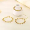 Ion Plating (IP) 18K Gold Plated Solid Color 304 Stainless Steel Vacation Simple Style Waterproof Non Tarnish 304 Stainless Steel Bracelets