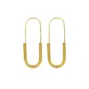 Wholesale PVD Coated Real Gold Plated 18K Gold Geometric 304 Stainless Steel Fashion Waterproof Non Tarnish Earrings
