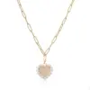 Elegant Vacation Simple Style Heart Shape Copper 18k Gold Plated Artificial Pearls Rings Necklace In Bulk