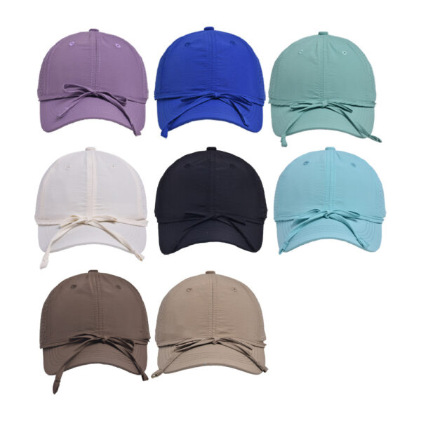 oly-2569af75de6d225e00f5b476549e6a94 Wholesale Cross-border Spring and Summer New Thin Quick-drying Bow Cap Women's Sunshade Baseball Cap Big Head Showy Face Small Ins