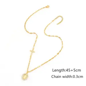 Gold / Micro-inlaid zircon