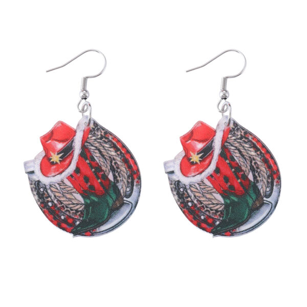 Wholesale Christmas Western Style Acrylic Earrings