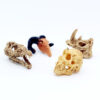 Wholesale Dollhouse1:12 Doll House animal skull horror wall decoration model bjd holiday decoration accessories