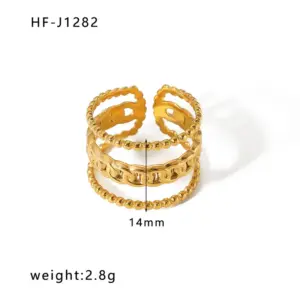 HF-J1282-Gold / Adjustable Opening
