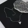 Titanium Steel Simple Style Polishing Heart Shape Pendant Necklace