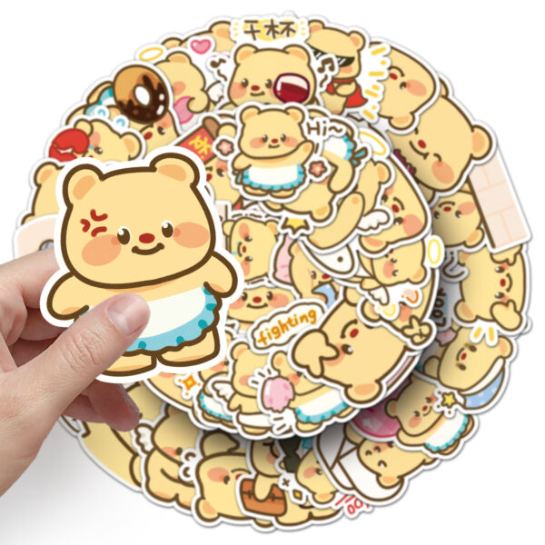Wholesale 50pcs Bear Graffiti Stickers Cartoon Cute Stickers OLY Exclusive