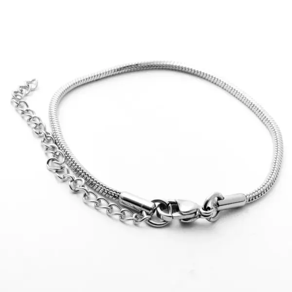Wholesale Simple Style Waves Stainless Steel Polishing Bracelets