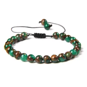 Green Gold Ornamental Stone / 6mm (Stretchable)