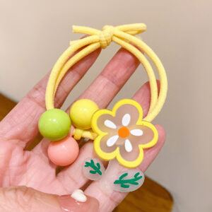 1 yellow hair rope (soft rubber)