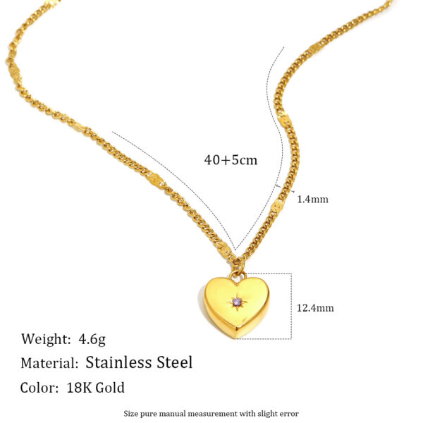 oly-259ebe87126bbbd603ac6de8e81fff43 Wholesale Stainless steel 18K gold-plated zircon necklace