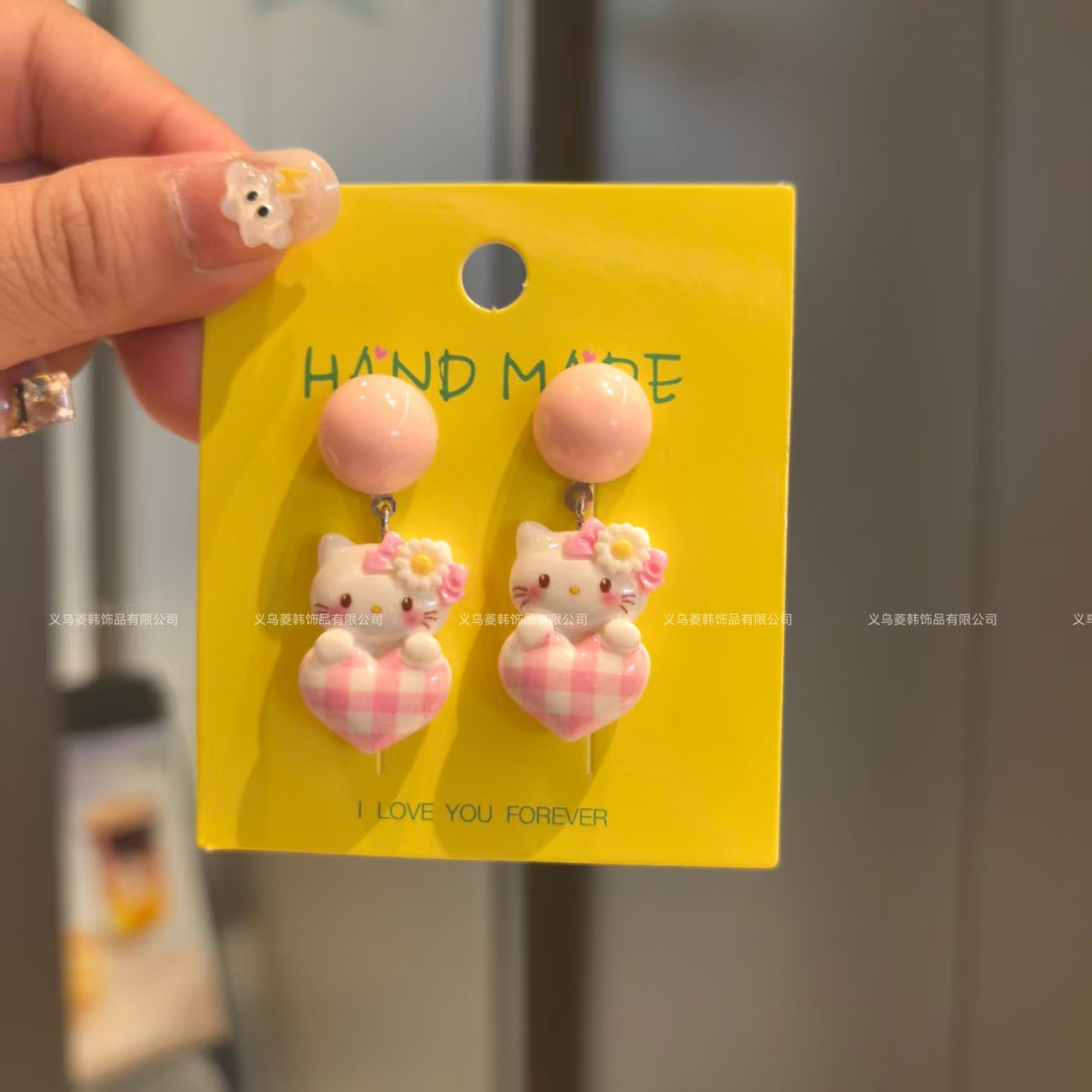 Wholesale Handmade 925 Sterling Sier Needle Summer Cartoon Earrings, Fresh and Sweet