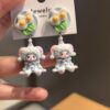 oly-25a154848d92dcb7dafb6309f9898ed6 Wholesale original cute circus doll 925 sier pin earrings tide play cute cartoon