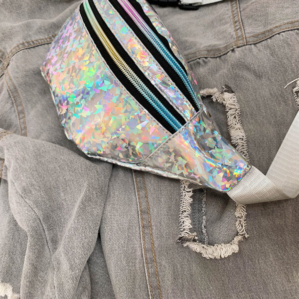 Wholesale Laser sequin multifunctional waist bag shoulder crossbody bag