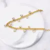 Wholesale Fashion Geometric Titanium Steel Inlaid Zircon Bracelets