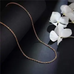 O-Shaped Chain Rose Gold 45cm