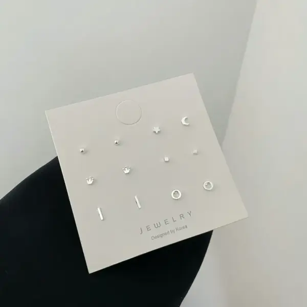 Wholesale 1 Set Simple Style Star Copper Ear Studs