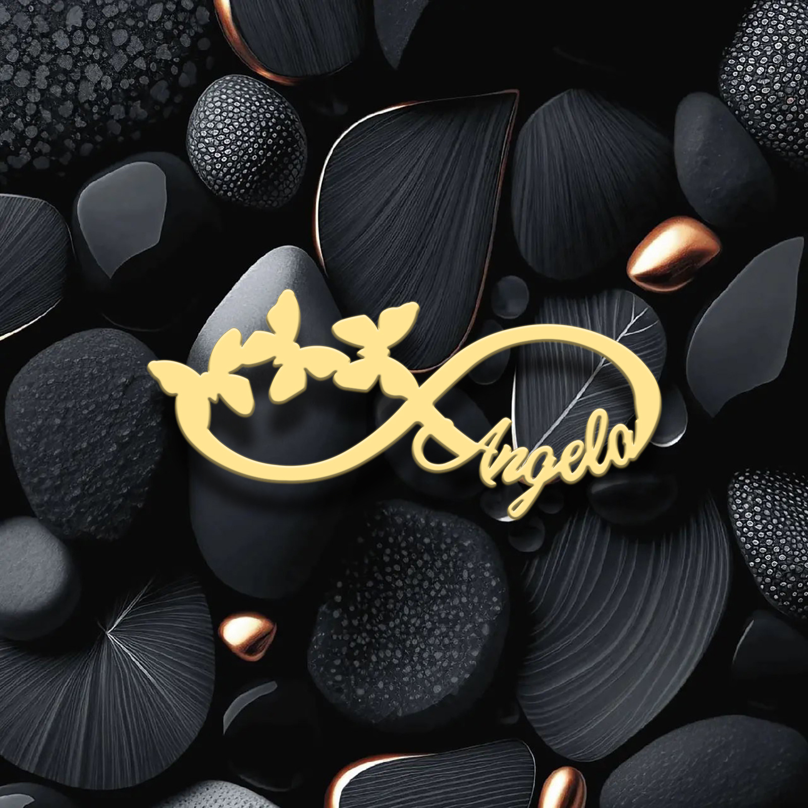Wholesale Cross-Border Hot-Selling Xiaohongshu Hot-Selling Infinity Symbol Butterfly Brooch with Customizable Name 304 Stainless Steel Brooch