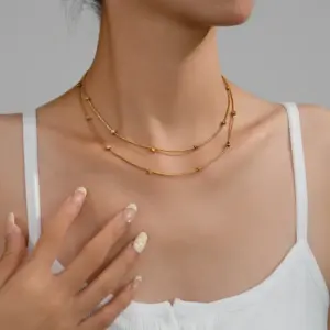 Double-Layer Square Chain (Gold)