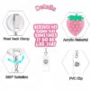 Wholesale Pink medical sta name tag (English)