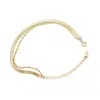 Wholesale PVD Coated Real Gold Plated 18K Gold Geometric 304 Stainless Steel Fashion Waterproof Non Tarnish 304 Stainless Steel Bracelets