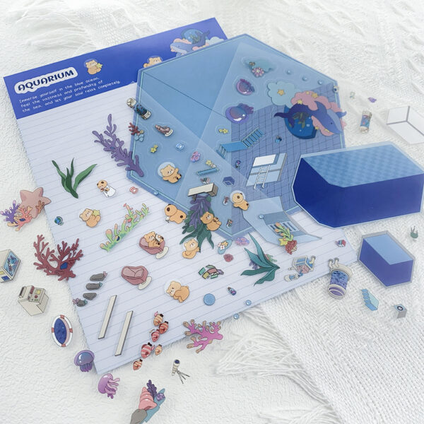 oly-25e1aaf8eab16f63ef46af7244f5ba57 Wholesale Ocean World Landscaping Stickers Cartoon Microscopic Scenes Fun DIY Decompression Toys Free Clip Art