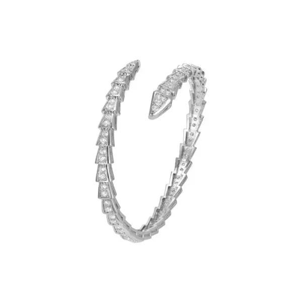 Wholesale Modern Style Solid Color Copper Zircon Bangle In Bulk
