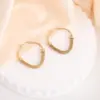 Wholesale 1 Pair Elegant French Style Circle 304 Stainless Steel Earrings