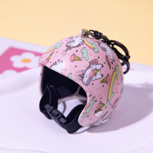 6.5cm big helmet-unicorn / With lobster clasp