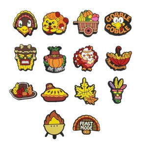 Wholesale 10pcs Thanksgiving Cartoon Animal Silicone Beaded Food