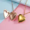 Fashion Heart Shape Stainless Steel Plating Pendant Necklace 1 Piece