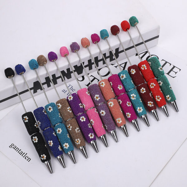 oly-2619021e4cc50db167341f1cc34d6b16 Wholesale Daisy Full Diamond Bead Pen