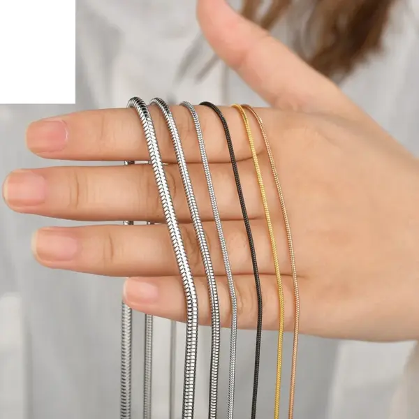 Wholesale Vacuum Plating 18K Gold Geometric 667 Stainless Steel Stainless Steel Simple Style 667 Stainless Steel Necklace
