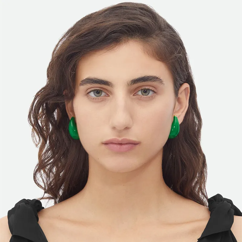 Wholesale 1 Pair Simple Style Water oplets Exy Stainless Steel Ear Studs