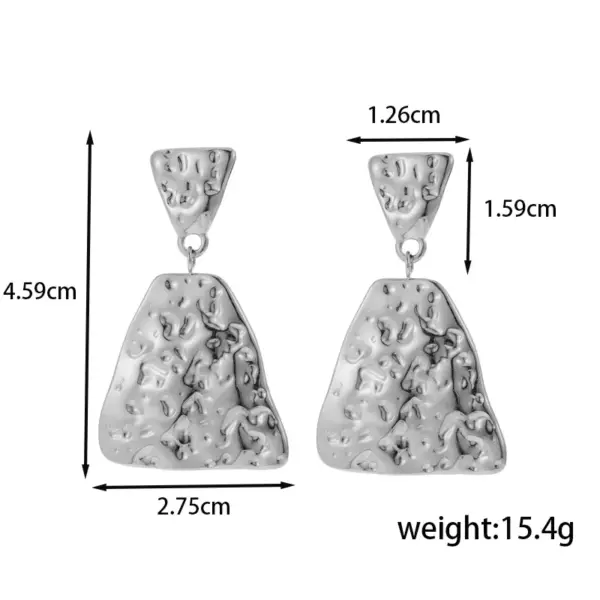 Wholesale PVD Coated 16K Gold Plated Geometric 304 Stainless Steel Modern Style Simple Style Waterproof Non Tarnish