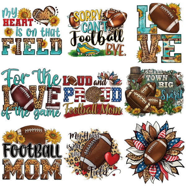 Wholesale Rugby letter heat transfer pattern