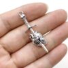 Wholesale Halloween Gothic Skull Sword Wear Heart Alloy Pendant