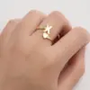 Wholesale Jewelry Fashion Letter 201 Stainless Steel Plating Open Ring