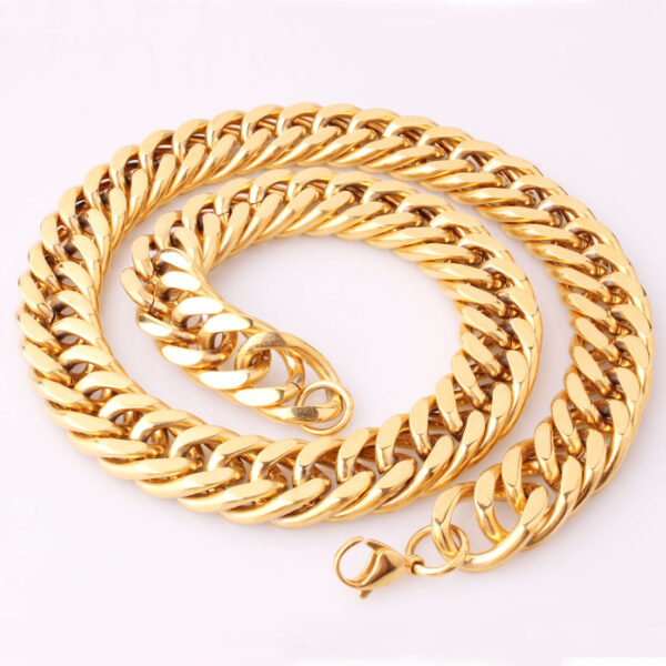 Wholesale Stainless steel accessories popular same style jewelry wholesale domineering personality men's personalized titanium steel bracelet necklace